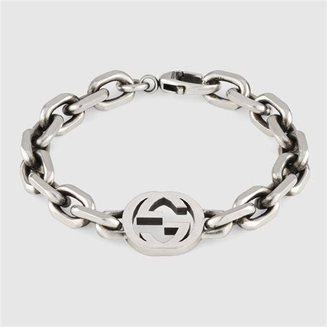 gucci braccialetto donna|Bracciale GG in argento 925 .